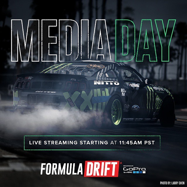 FORMULA DRIFT MEDIA DAY (WATCH LIVE @ 11:45 AM PST) http://drifting.com/live @driftingcom